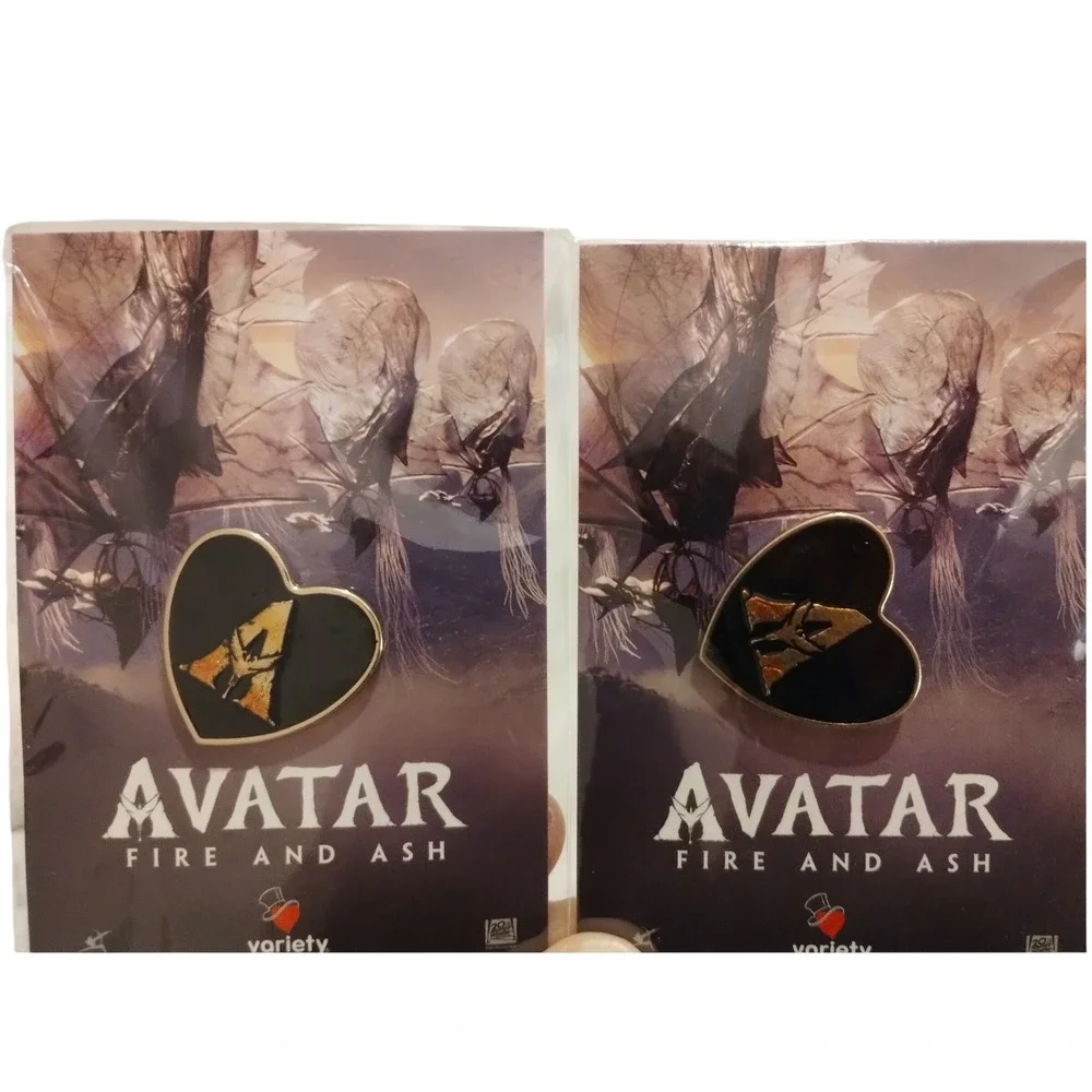 Avatar Fire and Ash Variety Charity Heart Enamel Pin Movie Promo New Sealed (2)